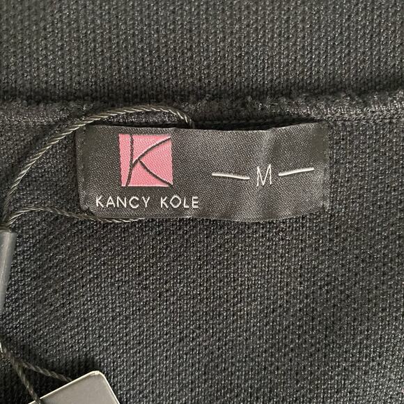 Kancy Kole Cardigan Blazer Knit NWT Gorgeous Navy Blue Pockets Office Capsule - Picture 4 of 13